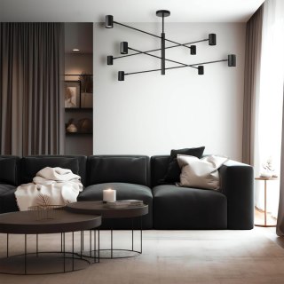Lampa wisząca Snow 8 czarna 8xGU10 Light Prestige