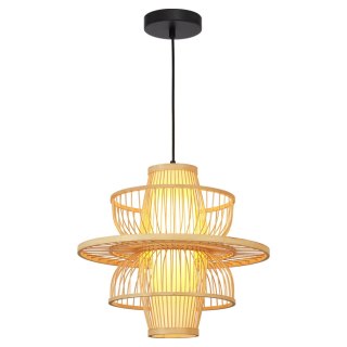 Light Prestige Rattanowa lampa wisząca Astra naturalna 1xE27