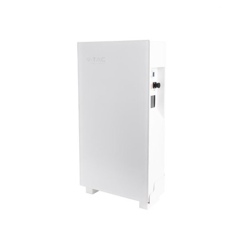 Batteria di Accumulo 10.24kWh LiFePO4 BMS Integrato per Inverter Fotovoltaici CEI 0-21 51.2V 200Ah Schermo Touch Design Bianco E