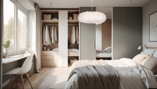 CAFEE lampa wisząca 66cm biały 1x40W E27 abażur latte