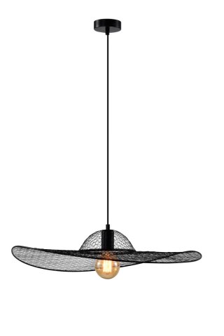 Deco lampa sufitowa czarny 1x40W E27 abażur czarny