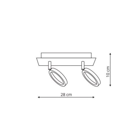 Spot Carrara srebrny LED 3000K Light Prestige