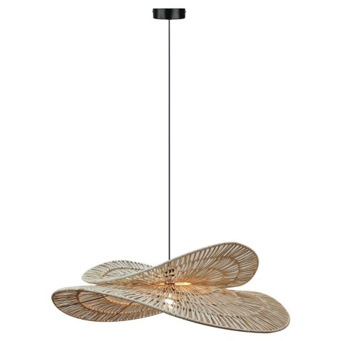 Rattanowa lampa wisząca Raya naturalna 1xE27 Light Prestige