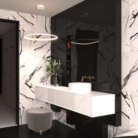 Yaskr Lampa Wisząca Ringa LED biała PL0150-WH