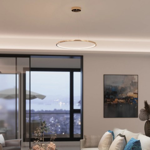 Yaskr Lampa Wisząca Ringa LED złota PL0150-GD