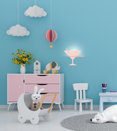 PICCOLO LAMPA KINKIET 4W LED 4000K IQ KIDS RÓŻOWY