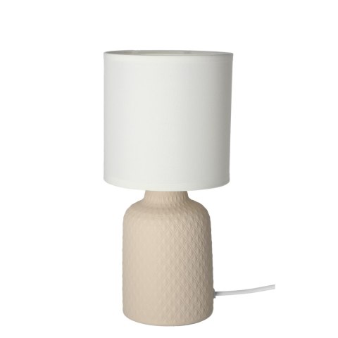 LAMPA STOŁOWA INER LAMPA GABINETOWA 1X40W E14 BEŻOWY