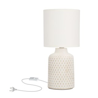 LAMPA STOŁOWA INER LAMPA GABINETOWA 1X40W E14 BIAŁY