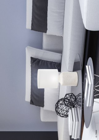 LAMPA STOŁOWA INER LAMPA GABINETOWA 1X40W E14 BIAŁY