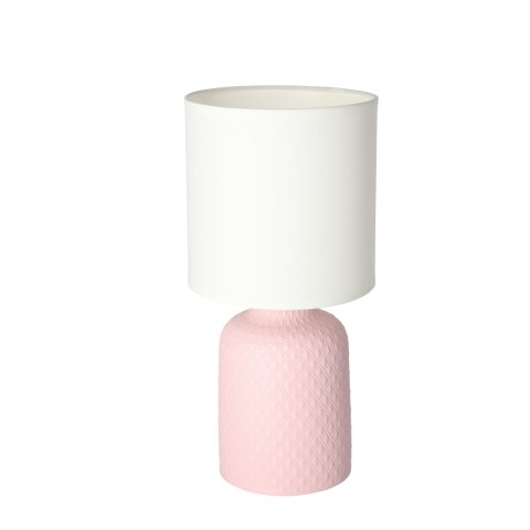 Lampa stołowa INER różowa – elegancka lampa E14
