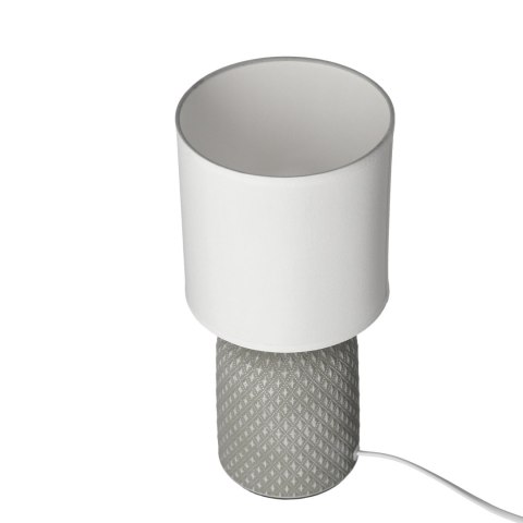 LAMPA STOŁOWA INER LAMPA GABINETOWA 1X40W E14 SZARY