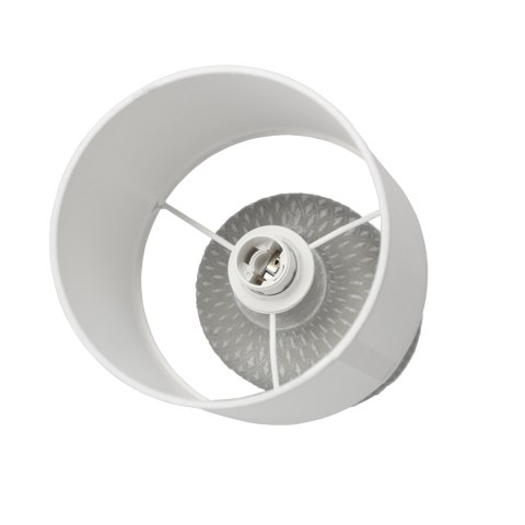 LAMPA STOŁOWA INER LAMPA GABINETOWA 1X40W E14 SZARY