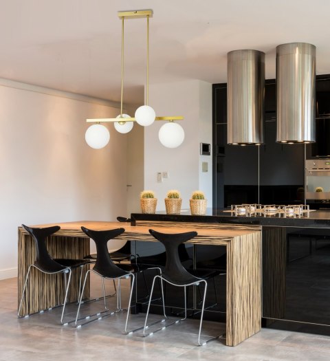 ŻYRANDOL LAMPA WISZĄCA KULE LAMPA SUFITOWA DO SALONU KAMA MOSIĄDZ CANDELLUX