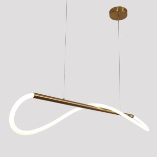 Light Prestige Lampa wisząca Meleca S złota LED CCT
