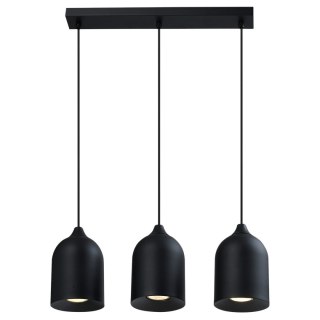 Light Prestige Metalowa lampa wisząca Nilo czarna 3xGU10