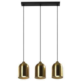 Light Prestige Metalowa lampa wisząca Nilo złota 3xGU10