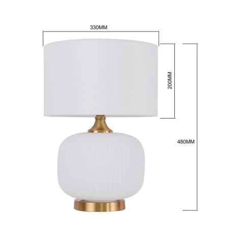 Lampa stołowa Tamiza 48 cm biała 1xE27 Light Prestige