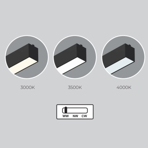 Plafon Astar M 1xLED czarny CL0105-36-BK