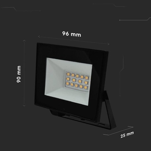 10W LED FLOODLIGHT 6400K BLACK BODY