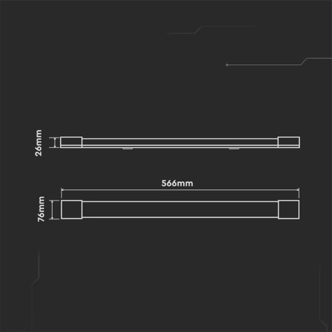 20W LED Grill Fitting 60CM 4000K