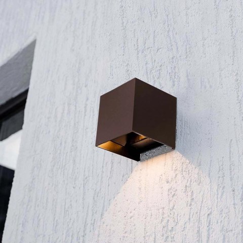 9W LED Solar Wall Light 3in1 Corten Body IP65