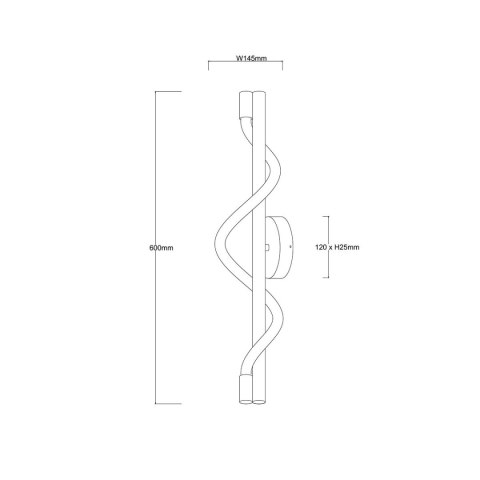 Kinkiet Meleca złoty LED CCT Light Prestige