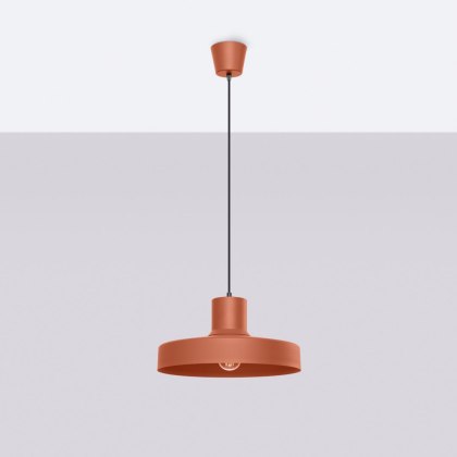 Sollux Lighting Lampa wisząca BILO ochra czerwona