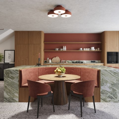 lafon OMIQ ochra czerwona – designerska lampa sufitowa