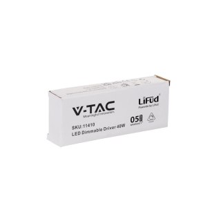 Zasilacz do Paneli LED 40W Ściemnialny TRIAC DC:9-38V 0,3A V-TAC 5 Lat Gwarancji