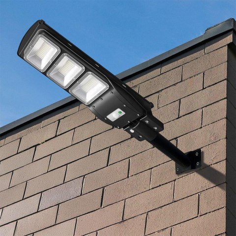 12W LED Plastic Solar Street Light 6000K Black Body