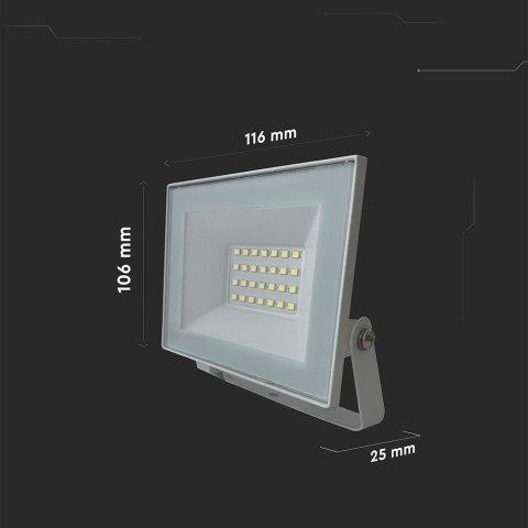 20W LED FLOODLIGHT 4000K WHITE BODY