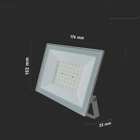 50W LED FLOODLIGHT 6500K WHITE BODY