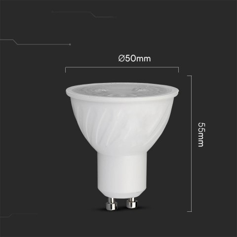 6W GU10 RIPPLE PLASTIC SPOTLIGHT-LED BY CREE-3000K 38'D DIMMABLE