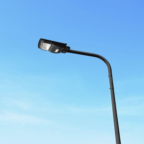 6W LED Plastic Solar Street Light 6000K Black Body