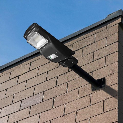 6W LED Plastic Solar Street Light 6000K Black Body