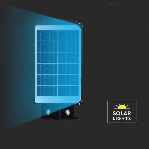 6W LED Plastic Solar Street Light 6000K Black Body