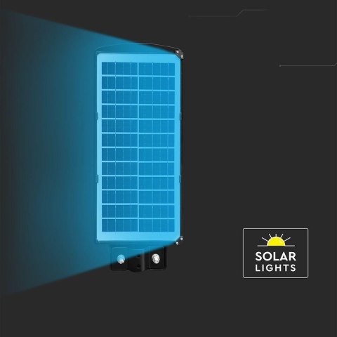 8W LED Plastic Solar Street Light 6000K Black Body