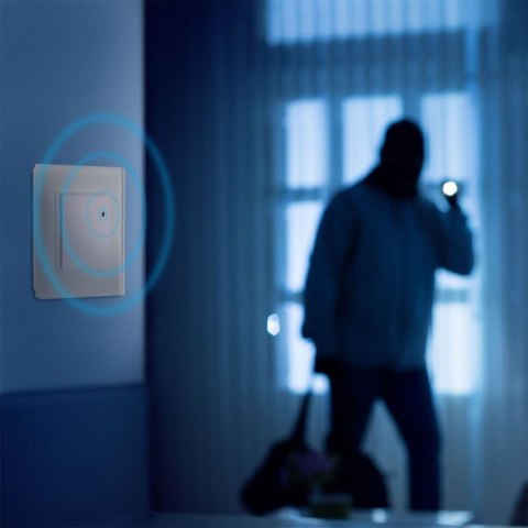 Czujnik Ruchu Mikrofalowy Ścienny Podtynkowy Dopuszkowy Biały 1200W/300W V-TAC VT-8084