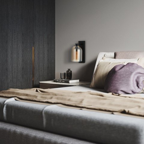 Kinkiet Elaris bursztynowy 1xE27 Light Prestige