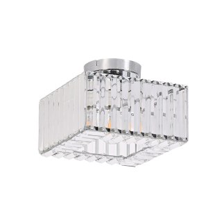 Kwadratowy plafon Vetro chrom 1xE27 Light Prestige