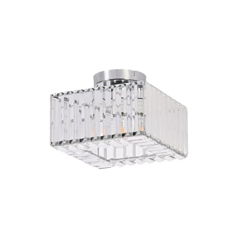 Kwadratowy plafon Vetro chrom 1xE27 Light Prestige