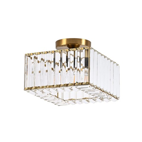 Light Prestige Kwadratowy plafon Vetro złoty 1xE27