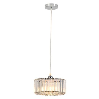 Light Prestige Okrągła lampa wisząca Vetro chrom 1xE27