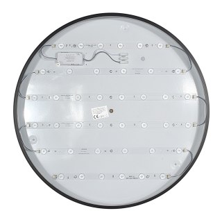 Panel LED Natynkowy 60cm okrągły BB05 60W 3000K czarny