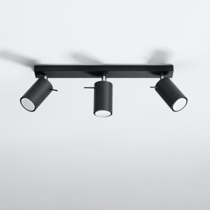 Sollux Lighting Plafon RING 3L czarny