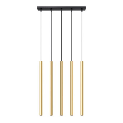 Lampa Wisząca PASTELO 5L złoty połysk