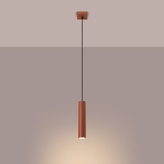 Sollux Lighting Lampa wisząca LAGOS 1 ochra czerwona