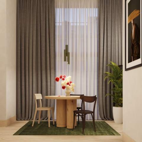 Żyrandol ZWIS SOLLUX Lampa wisząca LAGOS 1 zielona oliwka