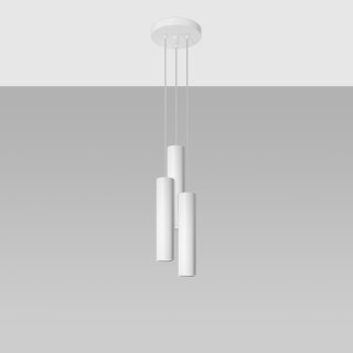 Żyrandol ZWIS SOLLUX Lampa wisząca LAGOS 3P biały