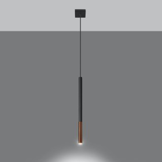 Sollux Lighting Lampa wisząca MOZAICA 1 czarny/miedź